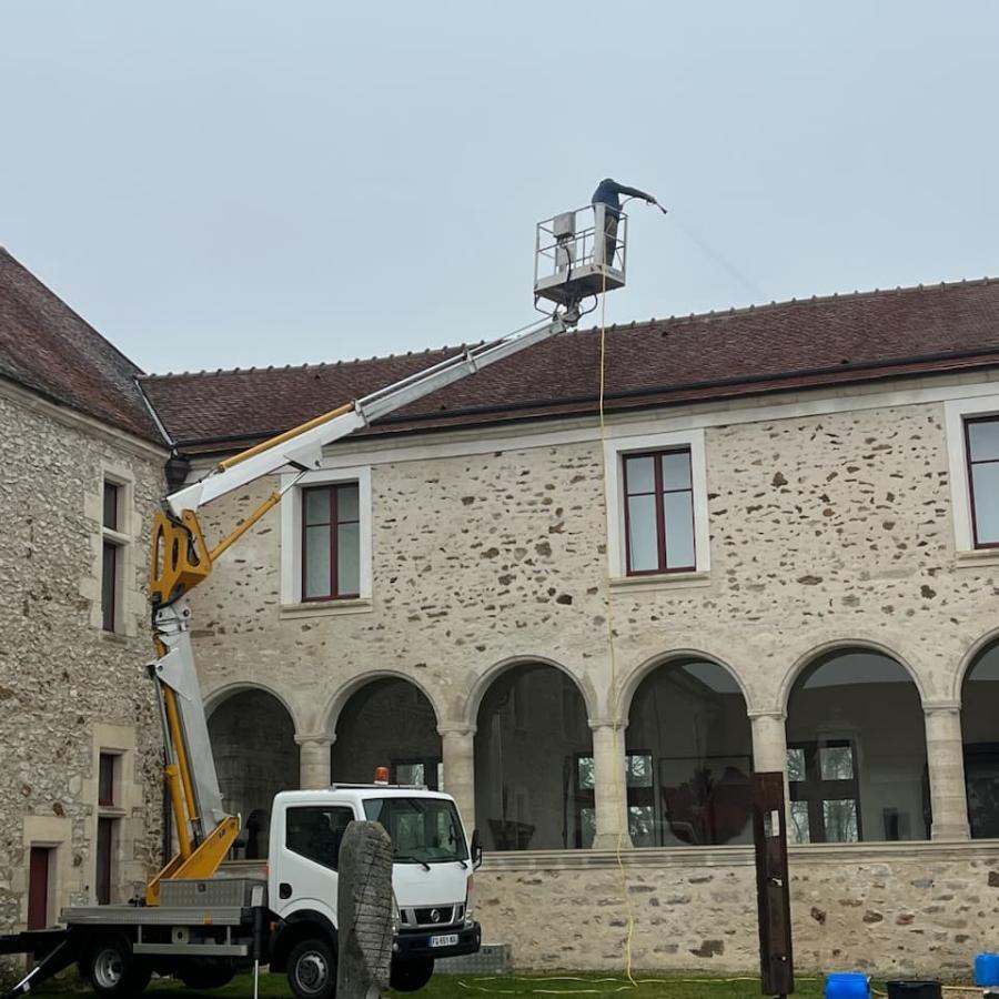Nettoyage de façade et toiture Verdelot